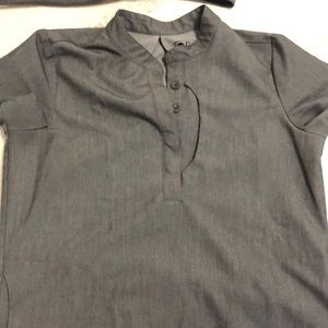 FIGS graphite scrub top